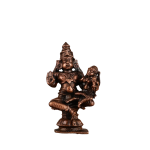 Pure Copper Relaxed Sita Ram Idol | 4" (10.2 cm) Height | 0.45 kg Premium Sacred Art | Serene Divine Couple | Traditional Temple Grade Murti